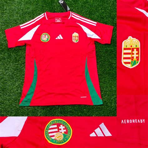 Jual JERSEY BOLA MEDIOKER HUNGARIA HOME PIALA EROPA 2024 GRADE ORI