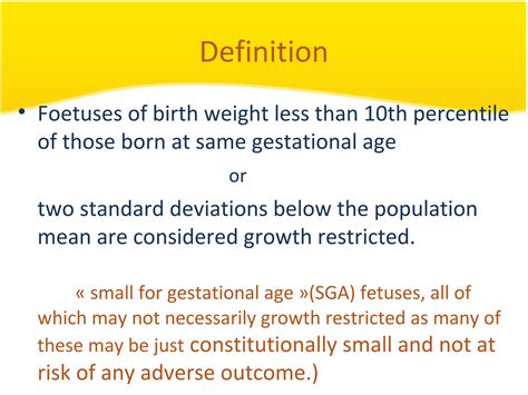 Intrauterine Growth Restriction Ppt