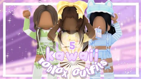 5 Kawaii Roblox Outfits Astropheliah Youtube