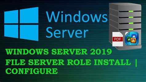 Windows Server File Server Role Install And Configure Youtube