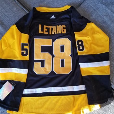 Penguins 58 Letang Awayblack New Medium Jersey Sidelineswap Buy