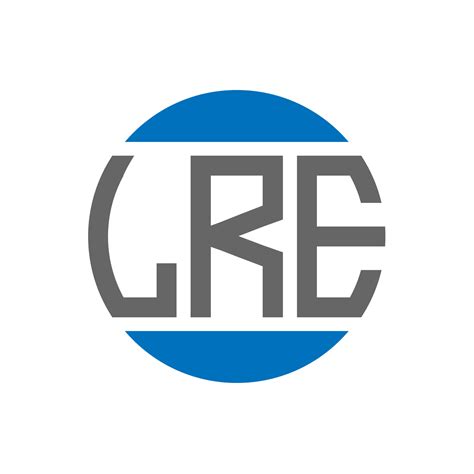lre letter logo design  white background lre creative initials