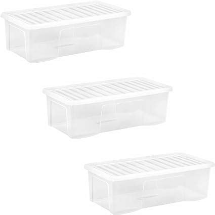 Jms We Create Smile Clear Plastic Transparent Storage Box