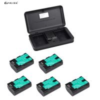 PALO 5 PCS Canon LP E6 Fully Decoded Lithium Ion Batteries With Dual