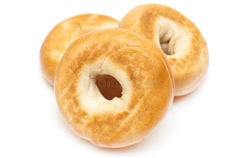 Bagels On White Background Stock Photo Image Of Shape 17826838