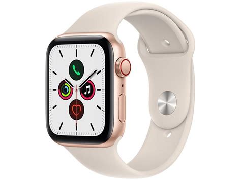 Apple Watch SE 44mm GPS Cellular Caixa Dourada Alumínio Pulseira