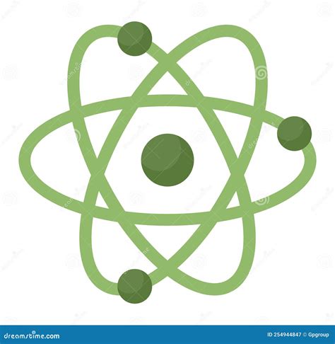 green atom design stock vector illustration  growth