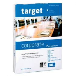 Lot De Ramettes Papier Blanc Target Professional A G M Feuilles