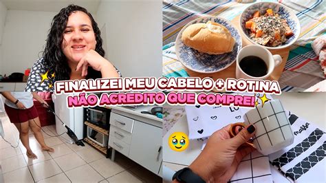 Vlog Comprei O Que Eu Tanto Queria Finalizei Meu Cabelo Cacheado Rotina