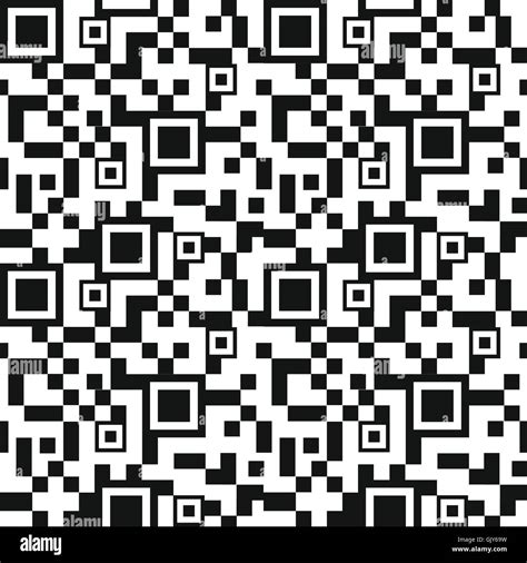 Qr Code Seamless Pattern Background Stock Vector Image And Art Alamy