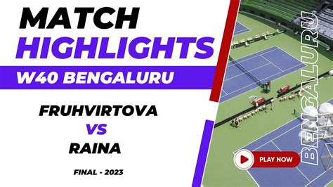 Tennis Match Highlights Brenda Fruhvirtova Vs Ankita Raina ITF W40