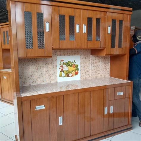 Jual Lemari Dapur Lemari Sayur Lemari Makan Kayu Blockteak Tebal 4