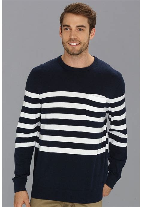 Nautica Pocket Stripe Crew Neck Sweater 79 Zappos Lookastic