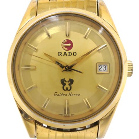 Buy Rado Golden Horse Gold Plated SS Mens Wristwatch 33129 at best ...