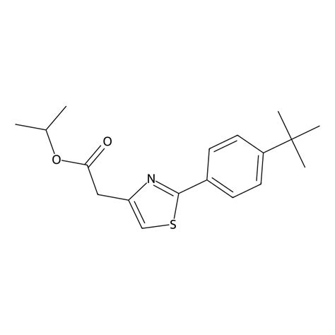 Buy Propan 2 Yl 2 2 4 Tert Butylphenyl 1 3 Thiazol 4 Yl Acetate