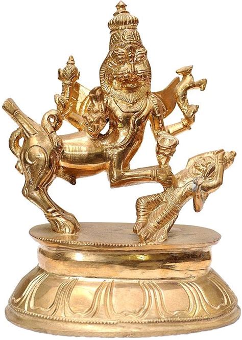 Sharabha: An Incarnation of Virabhadra (Rare Statue) | Exotic India Art