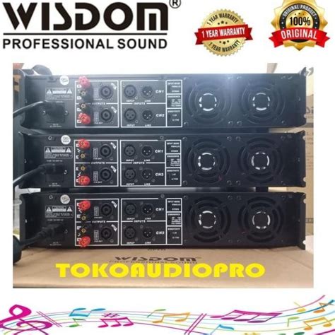 Jual Power Wisdom Ak Channel Power Amplifier Wisdom Ak