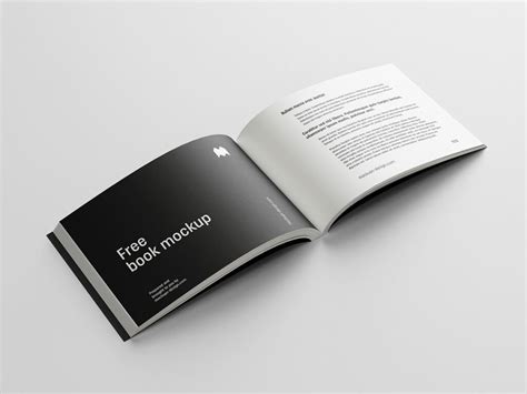 Free Softcover Landscape Book Mockup Psd Psfreebies