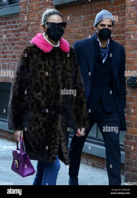 New York Ny Olivia Palermo And Johannes Huebl Pictured