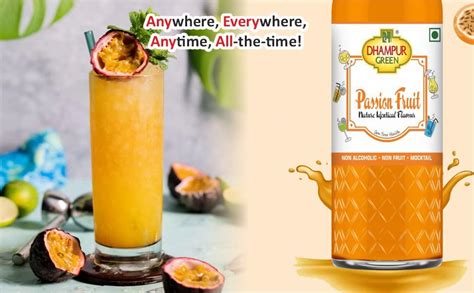 Passion Fruit Syrup 300ml Dhampur Green