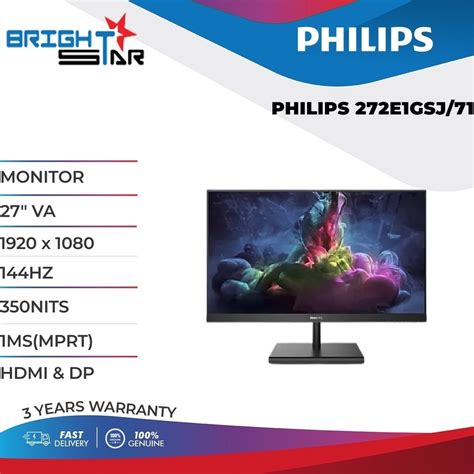 PHILIPS 24 27 PHILIPS 242E1GSJ 272E1GSJ GAMING MONITOR 1920 X 1080