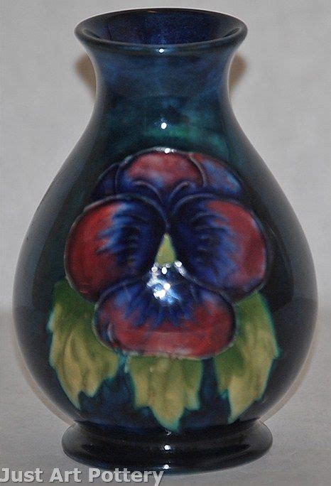 Moorcroft Pottery Colorful Floral Vase From Just Art Pottery Modern