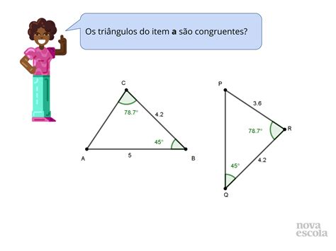 Identificando Triângulos Congruentes Plano de aula 8º ano