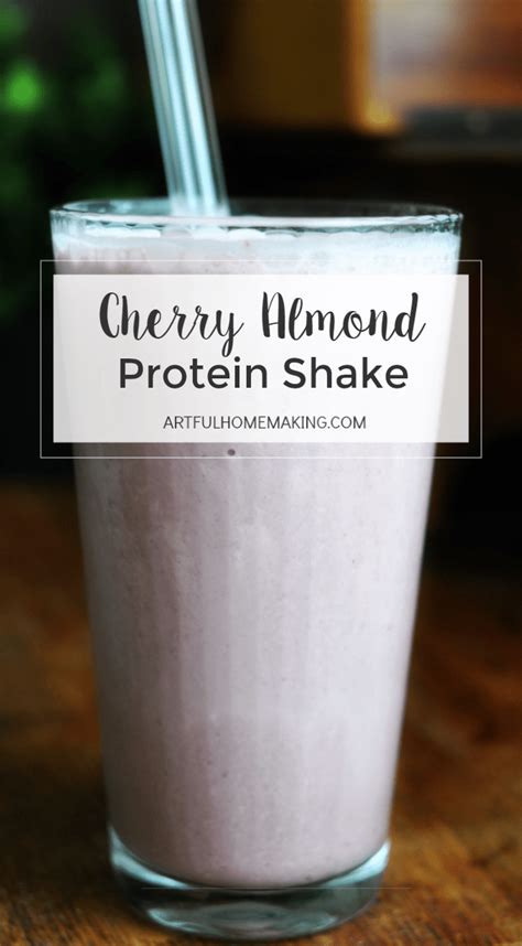 Cherry Almond Shake Recipe Artful Homemaking