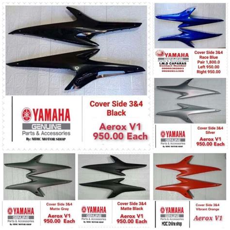 Coverside Aerox Version 1 Yamaha Genuine Parts Lazada Ph