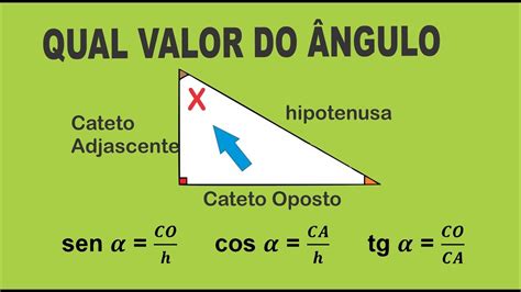 Valor Do Ngulo Usando Seno Cosseno Ou Tangente Trigonometria Enem