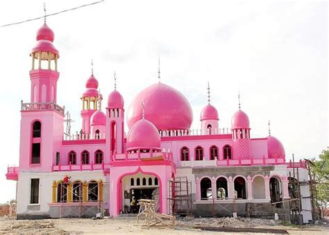 The Pink Mosque Of Datu Saudi Ampatuan Maguindanao Philippines