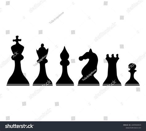 Black Chess Pieces Logo Stock Vector (Royalty Free) 2245920415 ...