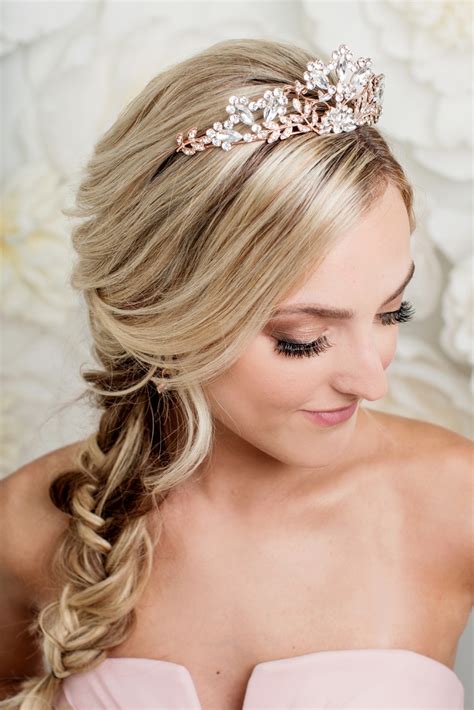 Lady Evelyn Rose Gold Bridal Tiaras Crowned By Juliet