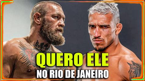 PERFEITO CHARLES DO BRONX ACEITA CONOR McGREGOR NO RIO DE JANEIRO