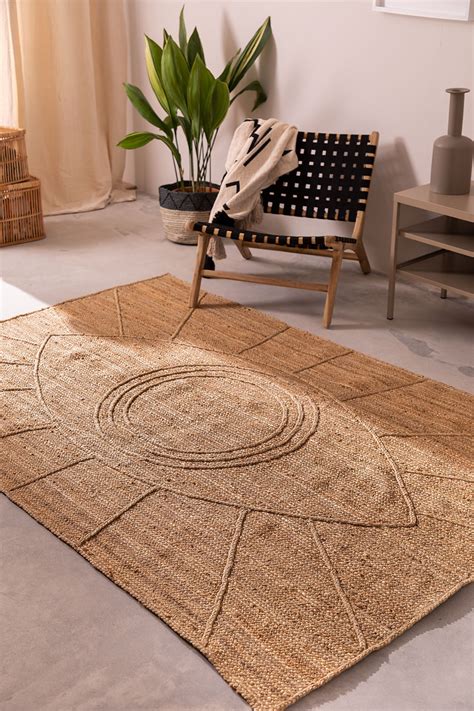 Braided Rug in Natural Jute (240x160 cm) Elaine - SKLUM