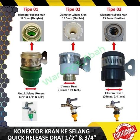 Jual KONEKTOR CONNECTOR KOPLER ADAPTOR ADAPTER QUICK RELEASE KEPALA