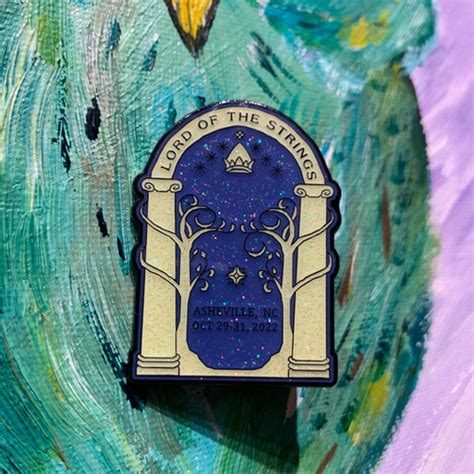 Halloween 2022 Lord of the Strings Glitter Pin | jenis nugget designs