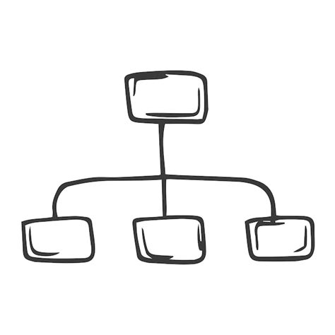 Diagrama De Organizaci N Con Iconos De Personas Concepto De Jerarqu A