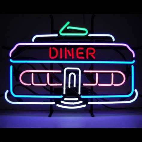 Diner Car Neon Sign Neon4lesscom Neon Signs Neon Sign Art Neon