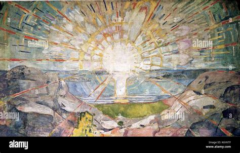 Edvard Munch The Sun 1911 Stock Photo Alamy