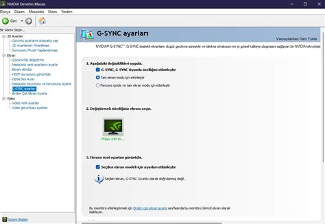 NVIDIA Denetim Masası Ayarları Nasıl Olmalı