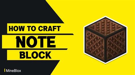 How To Craft A Note Block In Minecraft Youtube