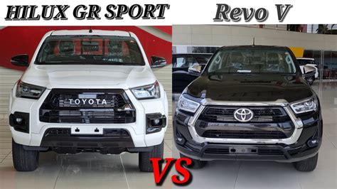 Toyota Hilux GR SPORT VS Hilux Revo V Comparison Basic Difference