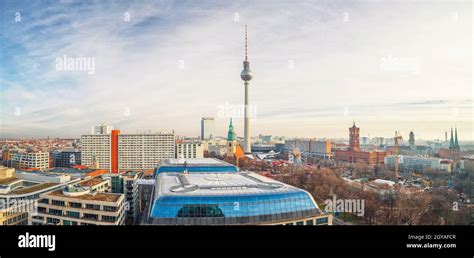 Aerial view on Alexanderplatz in Berlin, Germany Stock Photo - Alamy