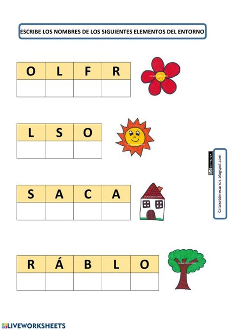 CALAIXET DE RECURSOS ACTIVIDADES LECTOESCRITURA ORDENAR LETRAS 1st