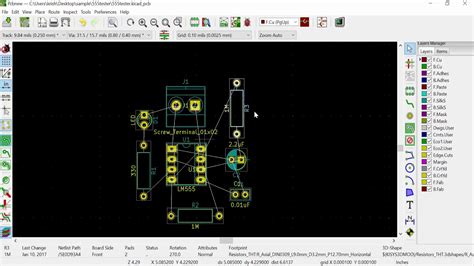 How To Convert Schematic To Pcb Layout In Kicad Convert Sche