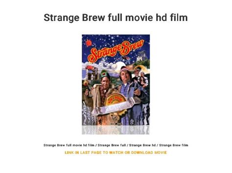 Strange Brew Full Movie Hd Film