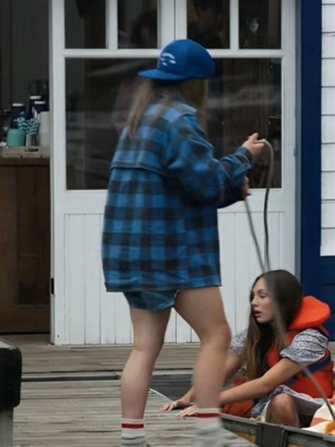 My Old Ass Maisy Stella Blue Plaid Jacket