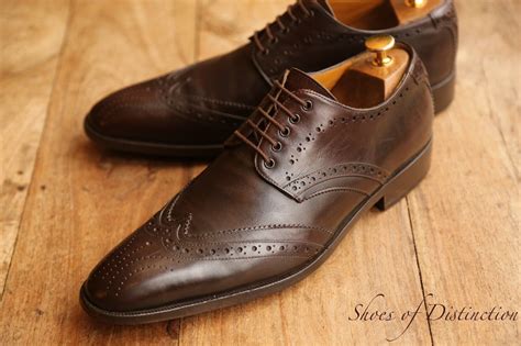 Sergio Rossi Brown Leather Derby Brogue Shoes Men S U Gem