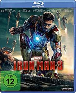 Iron Man 3 Blu Ray Amazon De Robert Downey Jr Guy Pearce Gwyneth